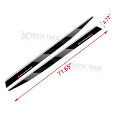 Glossy Black Pre-Cut Car Side Door Skirt Left + Right Strip Stickers For BMW G20