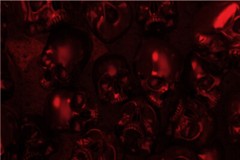 3D Skulls Pile Red 24×36 Graphic Car Wrap Decal Vinyl Bike Scooter Motorcycle US