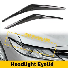 1/2Headlight Eyelid Trim Cover Eyebrows For Toyota Camry SE XSE XLE 2018-20 A
