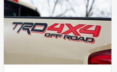 Toyota TRD 4X4 Off Road Decals Genuine OEM 2 sold (one Pair). Free Shipping!