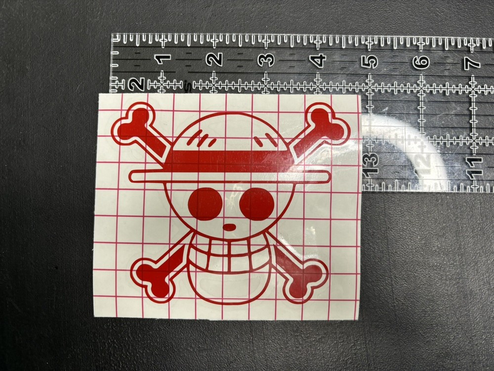 One piece Jolly Roger Vinyl Decal