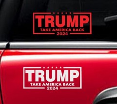 TRUMP TAKE AMERICA BACK 2024 Decal Vinyl Car Window Sticker ANY SIZE
