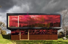 Red Chrome Window Tint One Way Mirror Film UV Heat Reflective Home Office DIY