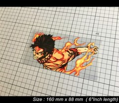 ONE PIECE Portgas D. Anime peeking peeker JDM Car Sticker #O11