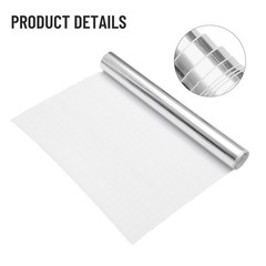 Silver Chrome Mirror Vinyl Wrap Film Roll Sheet Air Bubble 12 X 60 In