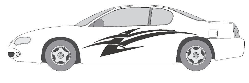 VINYL GRAPHIC #A1185 DECAL VEHICLE CAR TRUCK CROSS OVER SUV VAN SEMI MODERN AUTO