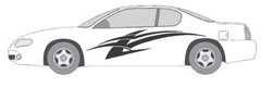 VINYL GRAPHIC #A1185 DECAL VEHICLE CAR TRUCK CROSS OVER SUV VAN SEMI MODERN AUTO