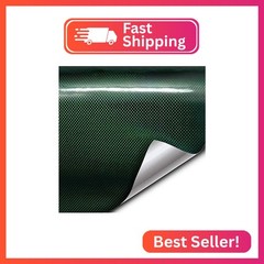 VViViD+ Holographic Chrome Weave Carbon High-Gloss Vinyl Car Wrap (1ft x 5ft, Gr