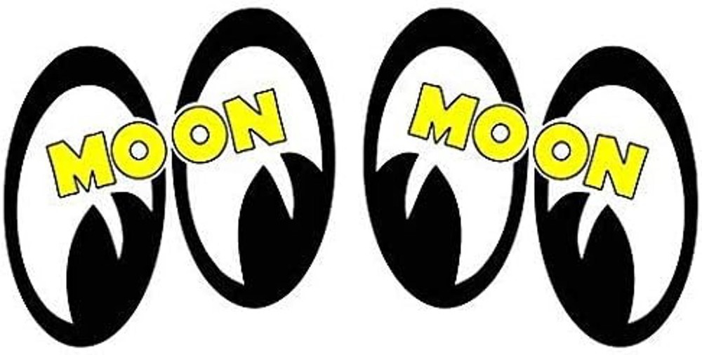 5″ Moon Eyes Pair Vinyl Bumper Sticker