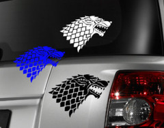 Game of thrones direwolf Decal Vinyl Car Window Sticker ANY SIZE free shipping