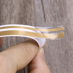 Double Line Tape Decal Gold PVC Practical Stickers Stripe Tape High Quality