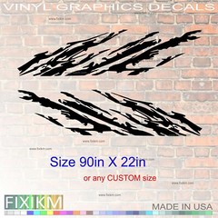 4×4 Off-Road Mud Splash Vinyl Decals – Left & Right Side