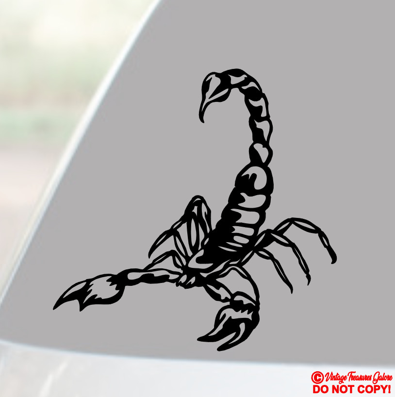 SCORPION ~VINYL DECAL STICKER CAR TRUCK BUMPER REAR WINDOW ARACHNID EMPEROR JDM