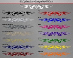 116-03 HEART Windshield Decal Window Sticker Vinyl Graphic Tribal Heart Car SUV