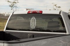 Virgen de Guadalupe Sticker 10” WHITE Glossy Vinyl Decal Virgin Mary Maria