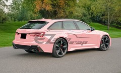 5FTx9FT PPF Blossom Pink Gloss Color Vinyl Paint Protection Film Scratch Wrap