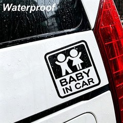 1PCS Car Exterior Baby Warning Sticker Waterproof Self-Adhesive Paper Black