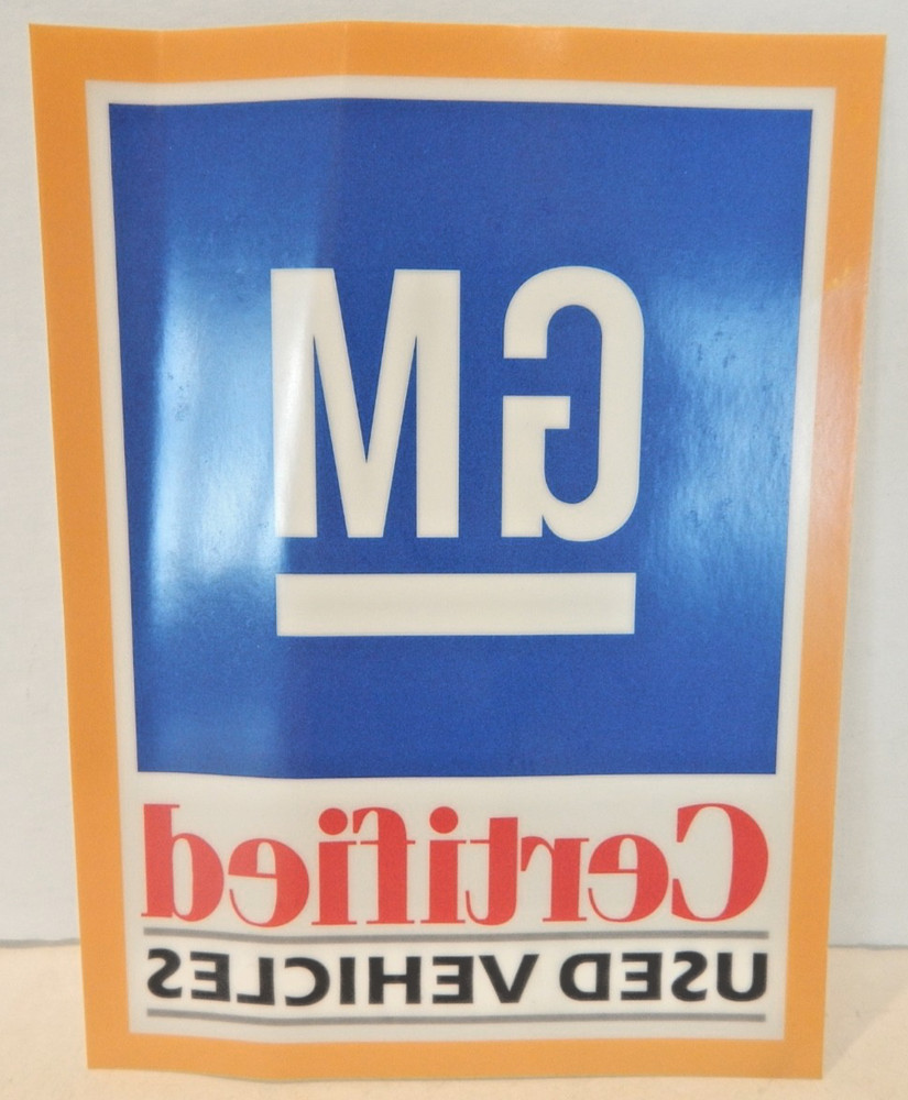 GM Certified Used Vehicles Sticker