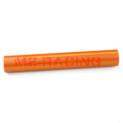Premium Orange Brushed Aluminum Steel Vinyl Wrap Sticker Film Decal Air Release