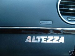 (2) ALTEZZA dashboard badge decal JDM IS300