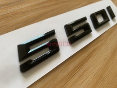 Gloss Black 3D ABS Letters Trunk 550i Emblem Rear Badge for BMW 2017-2022 550i