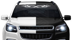 Design #122 TRIBAL SWIRL Windshield Decal Window Sticker Vinyl Graphic Banner