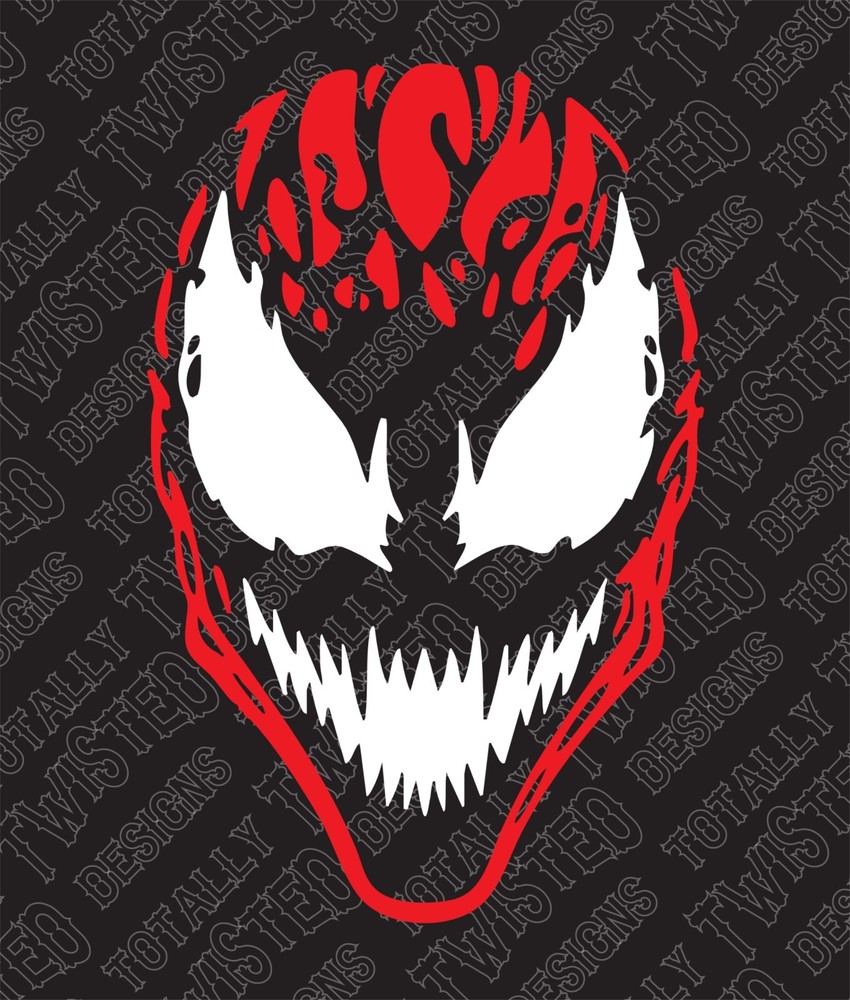Carnage 2-Color vinyl decal sticker Car Truck Marvel MCU SpiderMan Venom