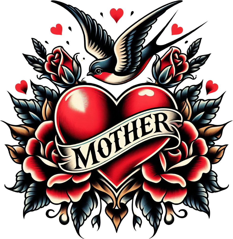Retro Mother Sticker 4″ Vintage Love Design Cow Baby Silly Flowers Old School