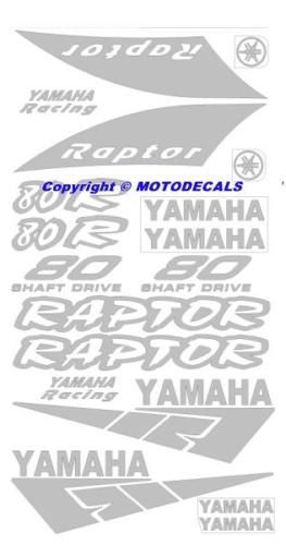 Raptor 80 Front Rear Fender Decal Sticker Kit Tank Emblems Graphics Kit