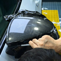 7D Premium Super Gloss Black Carbon Fiber Vinyl Wrap Bubble Free Air Release 6D