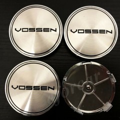 4pcs 68mm Vossen Car Wheel Center Hub Cap Rims Badge Emblem Decal Stickers
