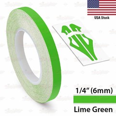 1/4″ Roll Vinyl Pinstriping Pin Stripe Line Tape Decal Sticker 6mm LIME GREEN