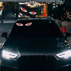 JDM Sharingan Eye Glow Panel Electric Lamp Interior LED Light Sticker Window