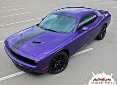 Redline Hood Racing Stripes Hood Decal Vinyl Graphic For Challenger 2015-2023