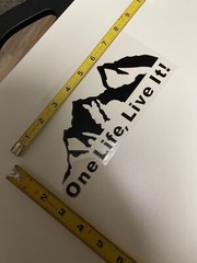 One Life Live It Mountain Decal Sticker Vinyl Auto Car Truck Camper Van Window