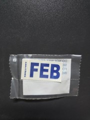 California Month Sticker (February) FEB DMV License Plate Month Sticker Original