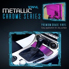 Chrome Mirror Vinyl Film Wrap Sticker Decal Sheet Roll Bubble Free Air Release