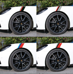 One Pair Sport Stripe Decals Stickers Auto Racing Car Universal Hash Side Fender