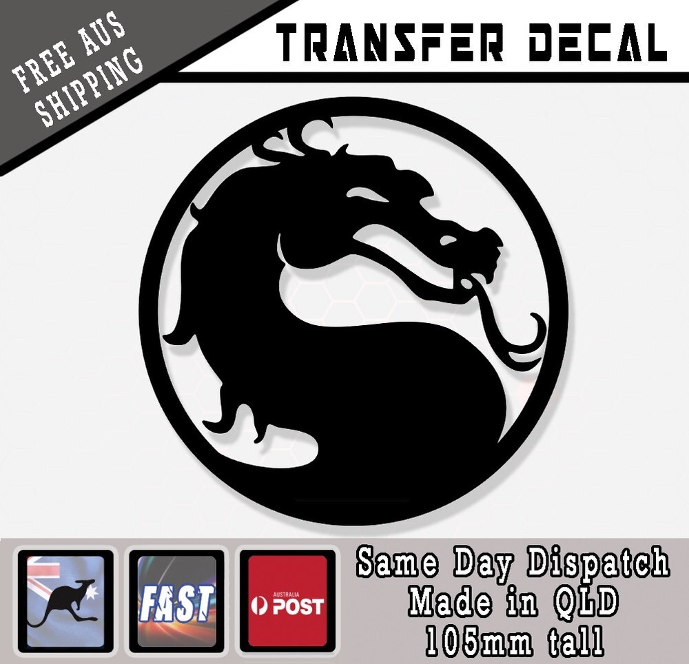 MORTAL KOMBAT style GAMING XBOX PLAYSTATION FUNNY Sticker DECAL BLACK GAMER