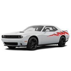 Sticker For Dodge Challenger Back Splash Side Design Vinyl Graphic Decal