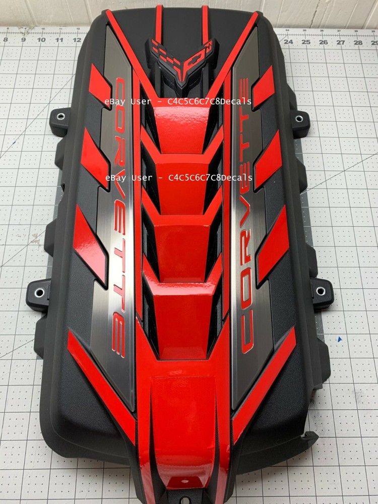 FITS Chevy Corvette StingRay C8 Engine Cover Decal 21 22 23 24 25 LOTS OF COLORS