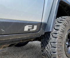 Lower Badge Pair (x2) Decals Stickers to fit 2007-2014 Toyota FJ Cruiser Trim