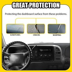 Dashboard Mat Cover For 1997-98 Chevy Silverado Pickup Truck Dash Pad Gray 1-5X
