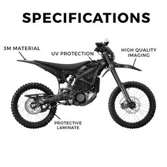 Surron Ultra Bee Graphics Kit Wrap – Black Hexa Camo – Sur-Ron Skin – Premium 3M