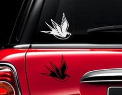 SWALLOW TATTOO Decal Vinyl Car Window Sticker ANY SIZE