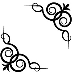 4 Vinyl Pinstripe Corner Decals -Choose Your Size and Color – Free US Shipping!
