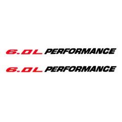6.0L PERFORMANCE Hood Car sticker decal emblem For Chevy Silverado 1500 2500