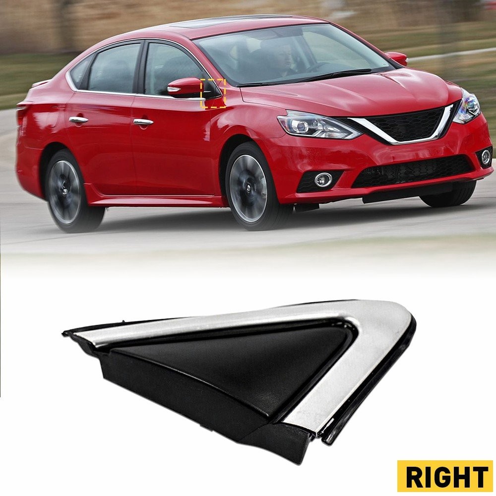 1/2set Fender Right Front Side Trim/Mirror Finisher For Sentra 9631 Nissan 13-19