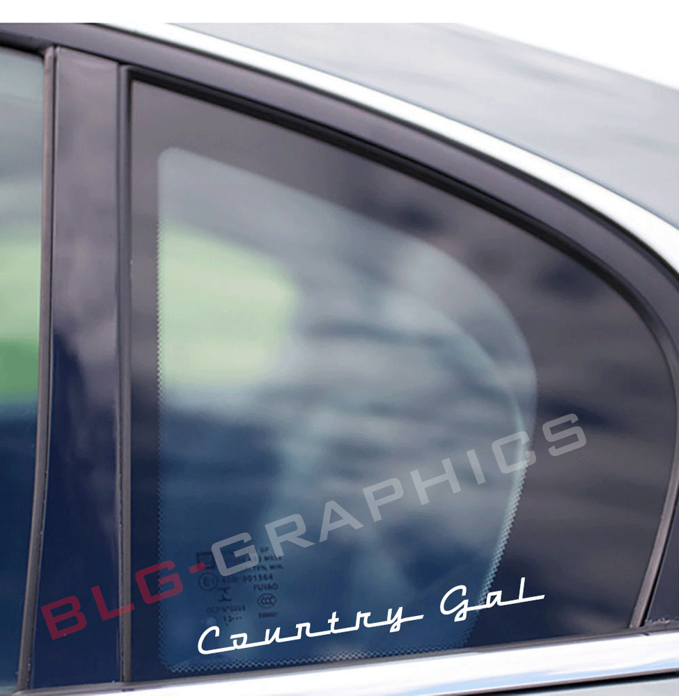 Country Gal Sticker Decal Cute Cowgirl Horse SUV Truck Car Window Girl