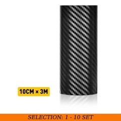 1-10X Carbon Fiber Car Sticker Door Sill Scuff Anti Scratch Tape Protect Film 3M